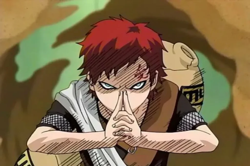marca na testa do gaara