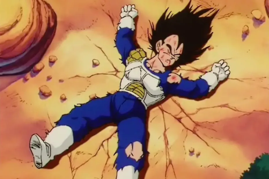 vegeta perde a cauda